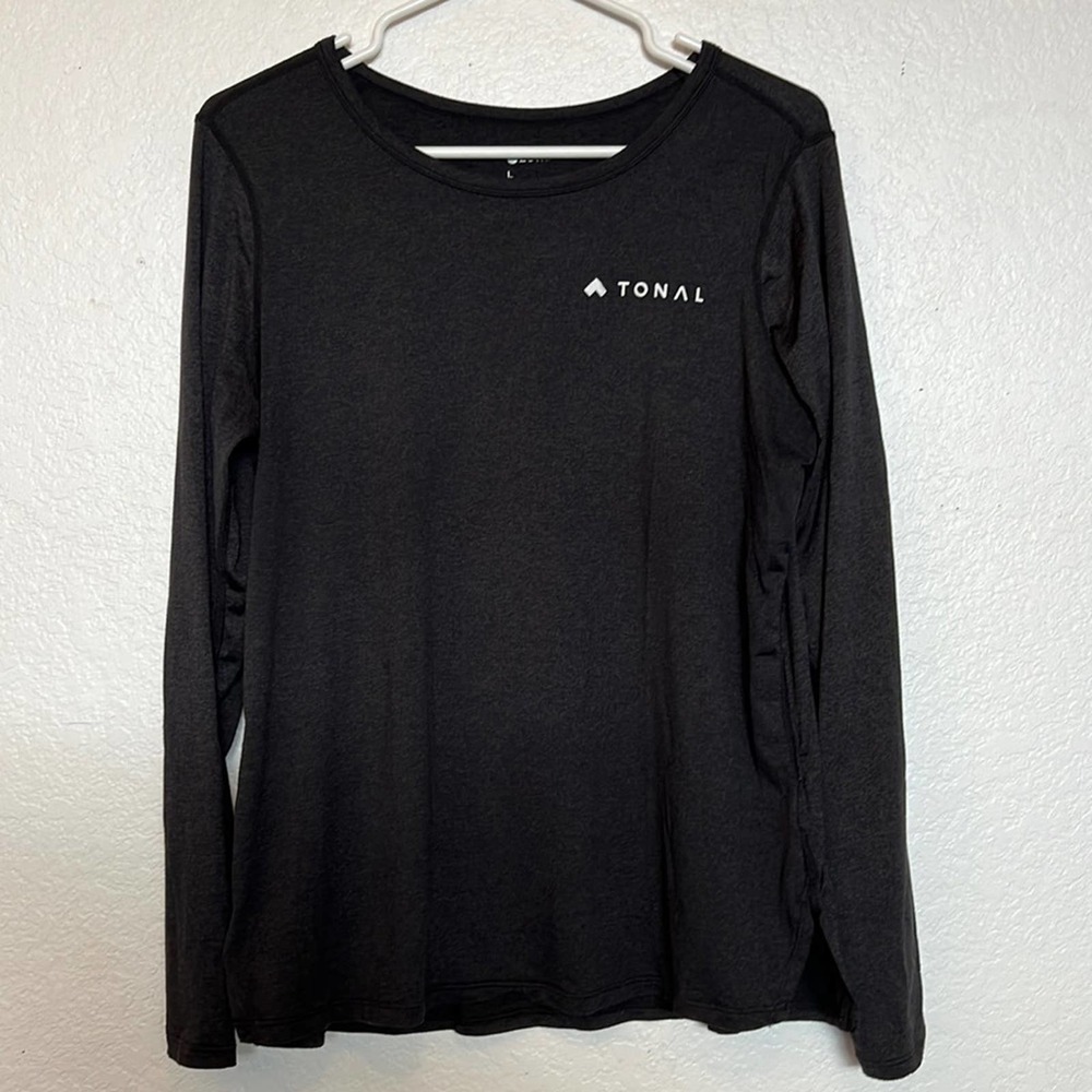 Tonal X Zella Charcoal Long Sleeve Fitness Tee